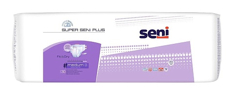 Подгузники для взрослых Seni Super Plus №30 (ЧЗ)