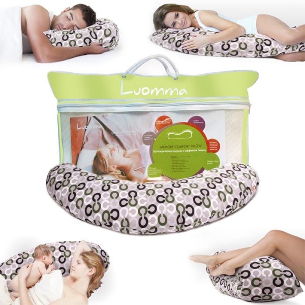 Подушка-рогалик Ecoten F-512 для беременных и кормящих (38см*190см)