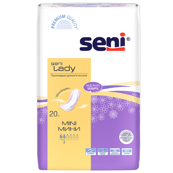 Прокладки СениЛеди урологические мини №20 (ЧЗ)