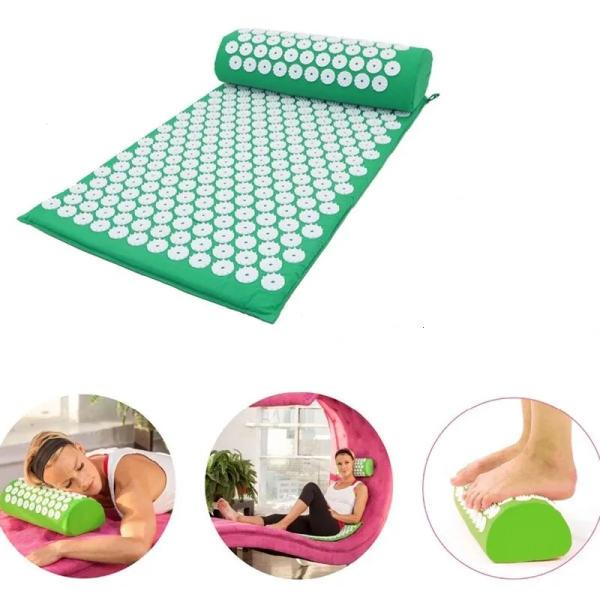 Коврик акупунктурный с валиком (68*46)