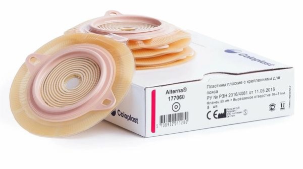 Пластина Coloplast 177410 Alterna конвексная фланец 60 мм (уп. 5шт.) (ЧЗ)