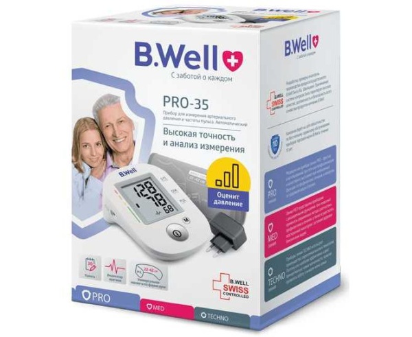 Тонометр B.Well PRO-35, манжета M-L,адаптер