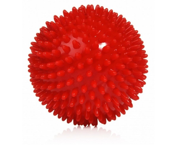 Мяч массажный L 0109 9 см (красный)