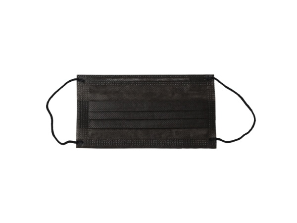 Маска медицинская черная №1