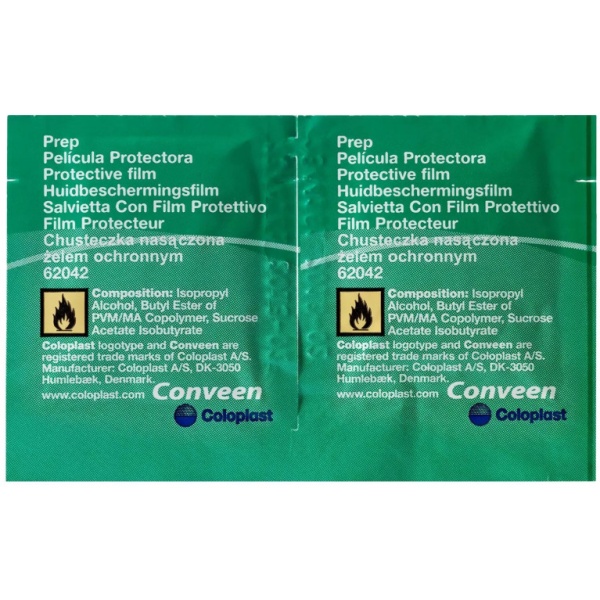 Пленка Coloplast Conveen 62042 защитная салфетка "Преп"