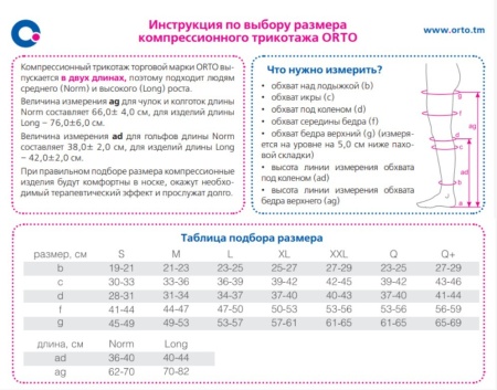Колготки Orto-115 I класс компрессии женские