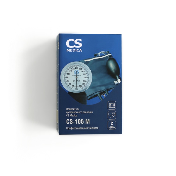 Тонометр CS-105 М механический со встроенным стетоскопом (22-42 см)
