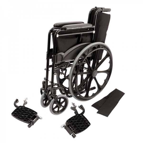 Коляска инвалидная Barry D5 (литые колеса) до 100 кг (ЧЗ)