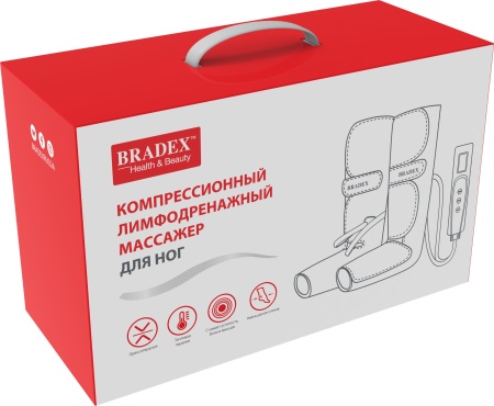 Массажёр BRADEX для ног компрессионный лимфодренажный KZ-1166