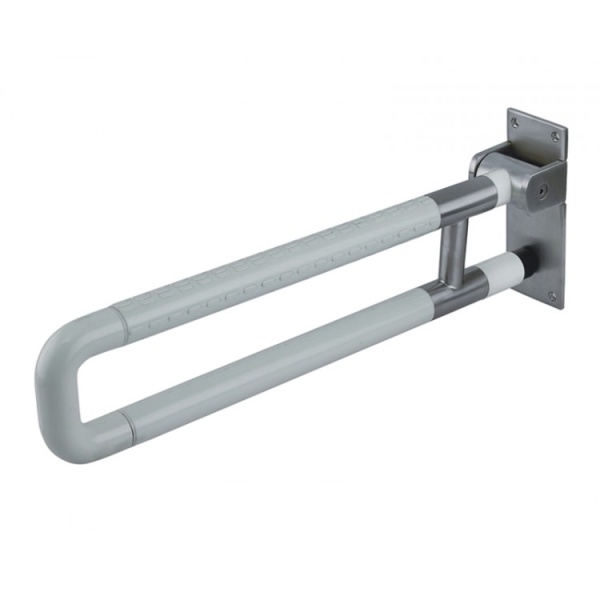 Поручень Мега-Оптим U-образный откидной 8865 (белый)