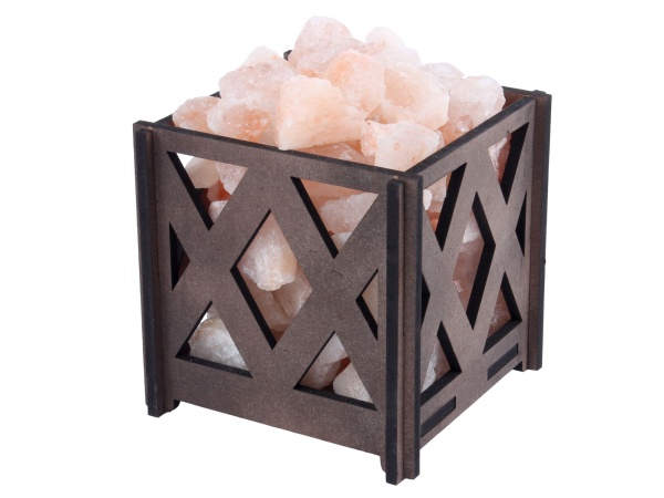 Лампа солевая Корзина Ромб