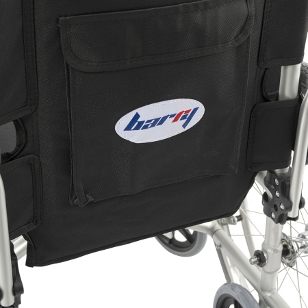 Коляска инвалидная Barry A8 с откидными подлокотниками (пневматические колеса) до 110 кг (ЧЗ)