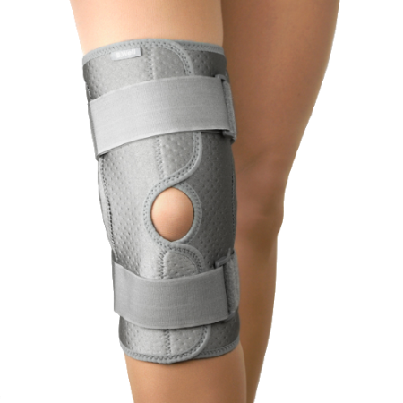 Бандаж B.Well W-3320 на коленный сустав с шарнирами разъемный (ЧЗ)