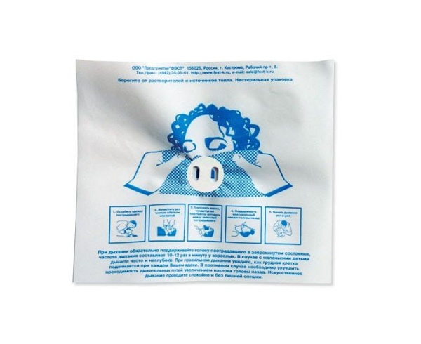 Устройство-маска с обратным клапаном "Рот в рот" Фэст