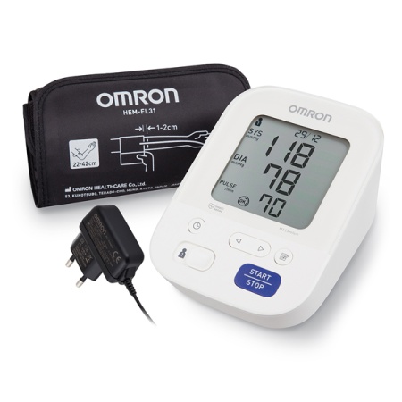 Тонометр Omron M3 Comfort (ALRU) с адаптером и универсальной манжетой