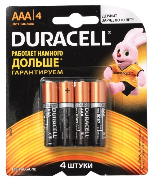 Элемент питания Duracell ААА