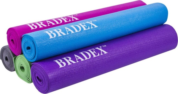 Коврик для йоги и фитнеса Bradex с переноской (173*61) SF0693