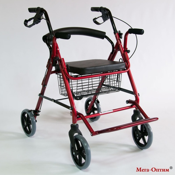 Ходунки-роляторы на 4-х колесах Мега-Оптим Polymedrus PMR 888L до 110 кг (ЧЗ)