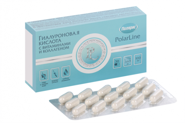 ПР "Гиалуроновая кислота с витаминами и коллагеном "PolarLine",капс. 380 мг. №30 ЧЗ