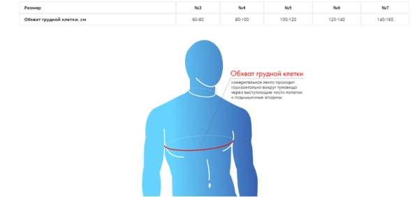 Бандаж послеоперационный Крейт Б-361 на грудную клетку, мужской (ЧЗ)