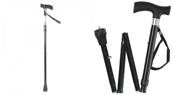 Трость телескопическая складная E 0601y с УПС (ЧЗ)