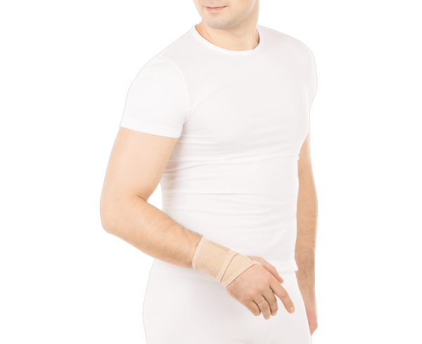 Бандаж на лучезапястный сустав Trives Т.36.02 (Т-8302) с фиксацией большого пальца (ЧЗ)