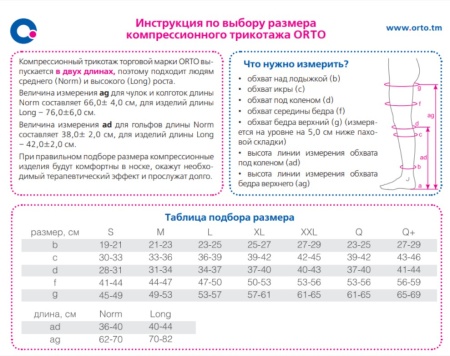 Колготки Orto-4125 II класс компрессии женские