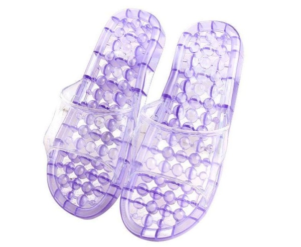 Массажер для стоп в виде тапочек гелевый (мягкий)