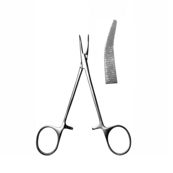 Зажим 150 мм изогнутый кровоостанавливающий Москит J-17-058