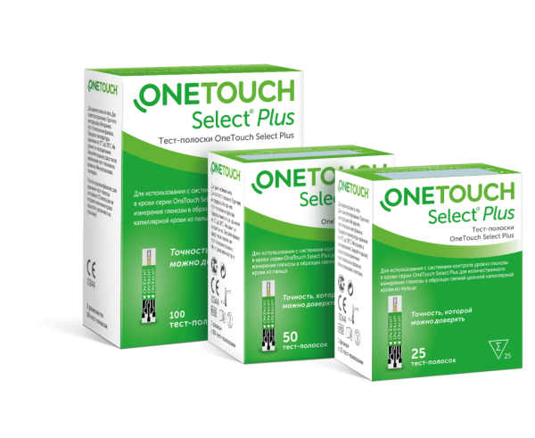 Тест-полоски ONE TOUCH Select Plus №50