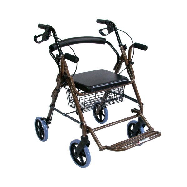 Ходунки-роляторы на 4-х колесах Мега-Оптим Polymedrus PMR 888L до 110 кг (ЧЗ)