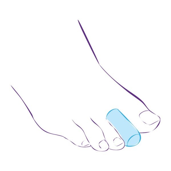 Приспособление Trives СТ-44 колпачки силиконовые для защиты пальцев стопы 