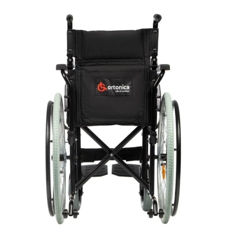 Коляска инвалидная Ortonica Base 400 PU/19 (48см) с откидными подлокотниками до 130 кг (ЧЗ)