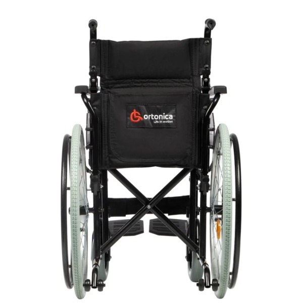Коляска инвалидная Ortonica Base 400 PU/19 (48см) с откидными подлокотниками до 130 кг (ЧЗ)