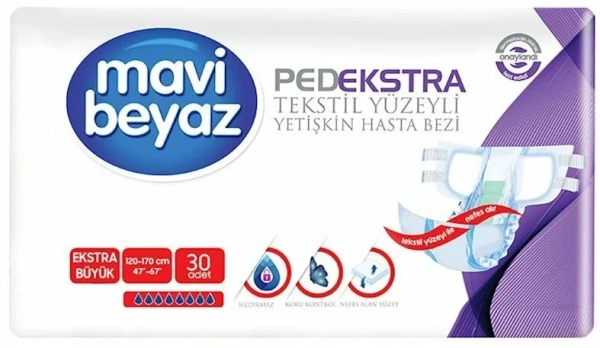 Подгузники для взрослых MAVI BEYAZ (XL) № 30
