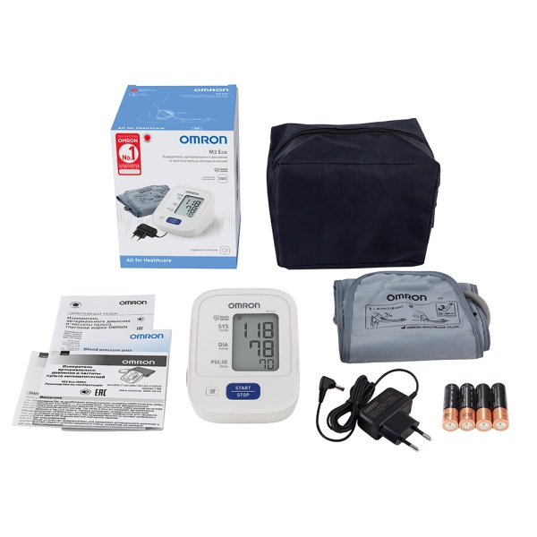 Тонометр Omron M2 Eco (ARU) с адаптером 