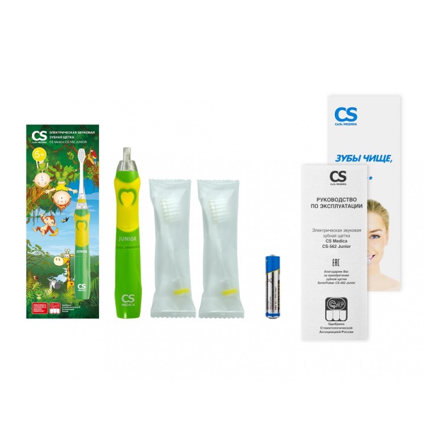 Щетка зубная CS Medica CS-562 Junior электрическая звуковая