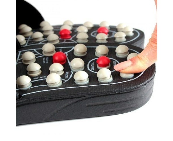 Массажёр рефлекторный для стоп в виде тапочек KW-313E M (Р.39-41)